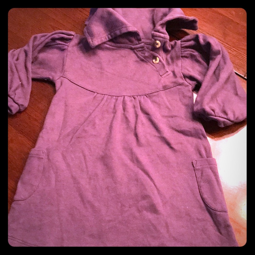 Purple Organic Pocket Dress